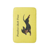 Dachshund Bath Mat (Voorkant Verticaal)