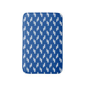 Dachshund Bath Mat Blue Doxie Rug Bathroom Mat (Voorkant Verticaal)