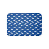 Dachshund Bath Mat Blue Doxie Rug Bathroom Mat (Voorkant)