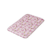 Dachshund Bath Mat Doxie + Peonies Floral Rug (Gekanteld)