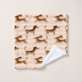 Dachshund Bath Towel Set Bad Handdoek (Wasdoekje)