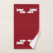 Dachshund Bathroom Towel Set | 3 stuk Doxie Bath Bad Handdoek (Handdoek)