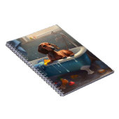 Dachshund Bathtime Fun Notitieboek (Rechterzijde)