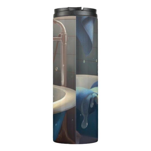 Dachshund Bathtime Fun Thermosbeker (Achterkant)