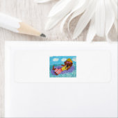 Dachshund Beach Bum Etiket (Insitu)