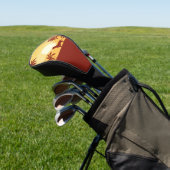 Dachshund Beach Sunset Doxie Golfer Gift Golf Head Golfheadcover (Insitu)