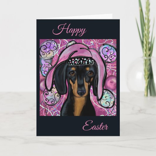 DACHSHUND     BEDANKKAART (Voorkant)