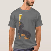 Dachshund Beer Lovers Shirt Craft Beer T-shirt_1 (Voorkant)