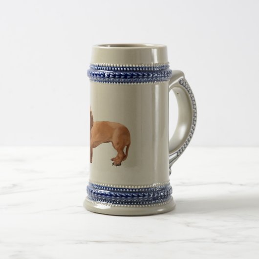 Dachshund Beer Stein Bierpul (Voorkant rechts)