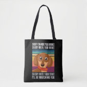 Dachshund bekijken tote bag (Voorkant)
