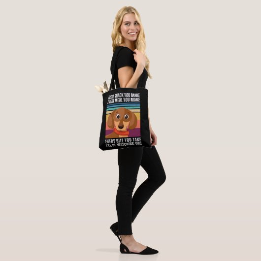 Dachshund bekijken tote bag (Op model)