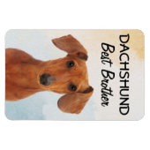Dachshund Best Brother Magnet Magneet (Horizontaal)