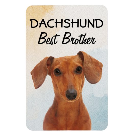 Dachshund Best Brother Magnet Magneet (Verticaal)