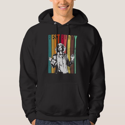 Dachshund Best Buddy Wiener Hoodie (Voorkant)