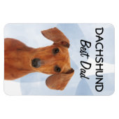 Dachshund Best Dad Magnet Magneet (Horizontaal)