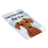 Dachshund Best Dad Magnet Magneet (Rechterzijde)