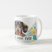 Dachshund Beste Hondenmoeder Ooit Koffiemok (Voorkant rechts)