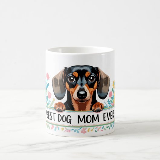 Dachshund Beste Hondenmoeder Ooit Koffiemok (Center)
