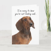 Dachshund Beterschap Kaart (Voorkant)