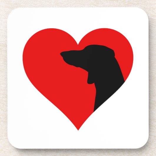 Dachshund Bier Onderzetter (Voorkant)