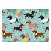 Dachshund Birthday (Voorkant Horizontaal)
