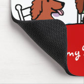 Dachshund Birthday Cartoon Muismat (Hoek)