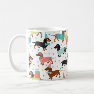 Dachshund Birthday Coffee Mok