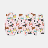 Dachshund Birthday Favor Box Bedankdoosjes (Uitgevouwen)