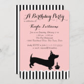 Dachshund Birthday Kaart (Voorkant / Achterkant)