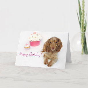 Dachshund Birthday Kaart