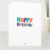 Dachshund Birthday-kaart Kaart (Achterkant)