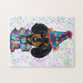 Dachshund Birthday Legpuzzel (Horizontaal)