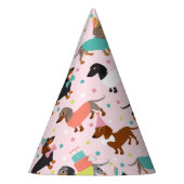 Dachshund Birthday Party Celebration Feesthoedjes (Links)