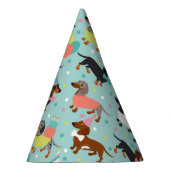 Dachshund Birthday Party Celebration Party Pet Feesthoedjes (Rechts)