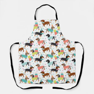 Dachshund Birthday Party Celebration Schort