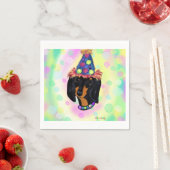 Dachshund Birthday Servet (Insitu)