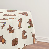 Dachshund Birthday Tafelkleed (Voorbeeld)