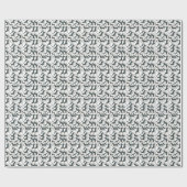 Dachshund Black en Tan Dog glanzend omslagpapier Cadeaupapier (Vlak)