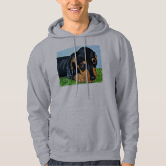 Dachshund Black en Tan Puppy Dog Sweatshirt