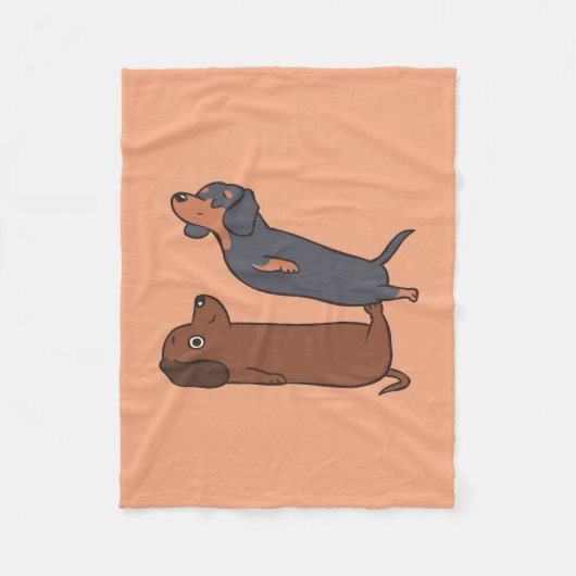 Dachshund blanket|Dachshund Mama Funny Fleece Deken (Voorkant)