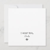 Dachshund Blauw Beste Hond Pap Ooit Ik Wof U Kaart (Achterkant)