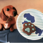 Dachshund Blauw Wiener Dog Party Papier Borden Papieren Bordje