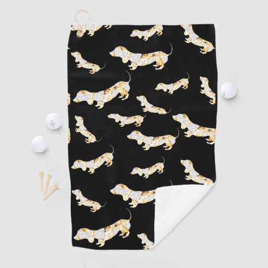 DACHSHUND BLING! GOLFHANDDOEK (Insitu)