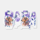 Dachshund Bloemen Partij Favor Box Bedankdoosjes (Uitgevouwen)