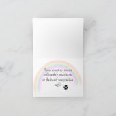 DACHSHUND BLOEMENSYMPATHIE GEPERSONALISEERD HART KAART (Binnen)