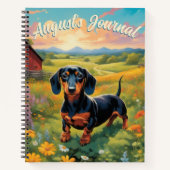  Dachshund Boerderij Adventure Journal Notitieboek (Voorkant)