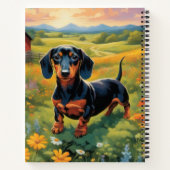  Dachshund Boerderij Adventure Journal Notitieboek (Achterkant)
