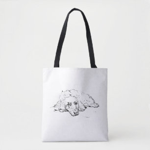 Dachshund boodschappentas, Wiener Dog Cadeau, Wink Tote Bag