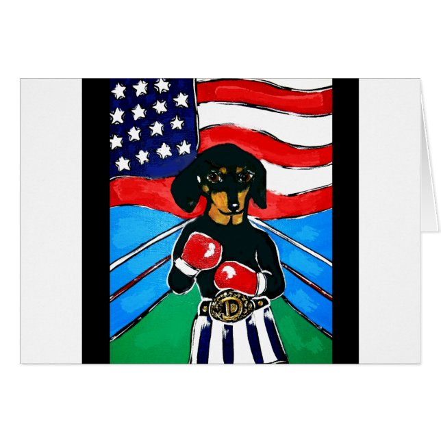 Dachshund Boxer (Voorkant Horizontaal)