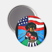 Dachshund Boxer Magneet (Voorkant / Achterkant)